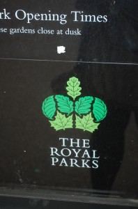 Royal Parks sign